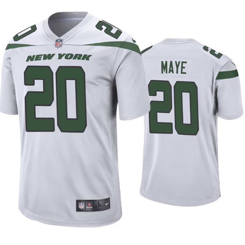Men New York Jets #20 Marcus Maye Nike White Game NFL Jersey->new york jets->NFL Jersey